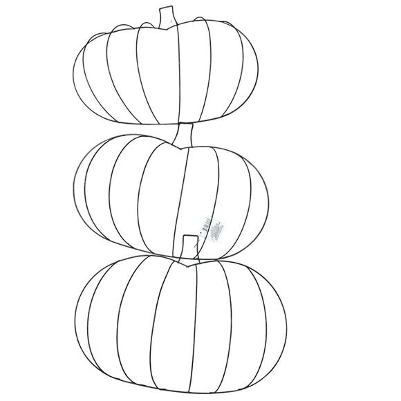 NWT Wreath Form Set - 3 Pumpkin & 2 Circular - Floral Garden - Picture 2 of 7